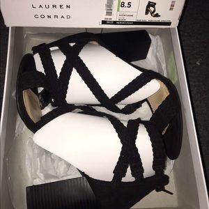 black LC lauren conrad heels, size 8.5